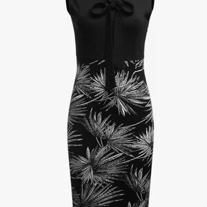 Oxiuli fashion, Medium, Black/White One Piece Dress